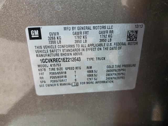 2014 CHEVROLET SILVERADO #3282450278