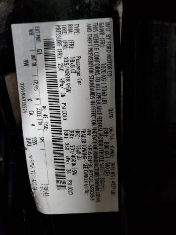 2016 FORD FOCUS ST - 1FADP3L97GL359353