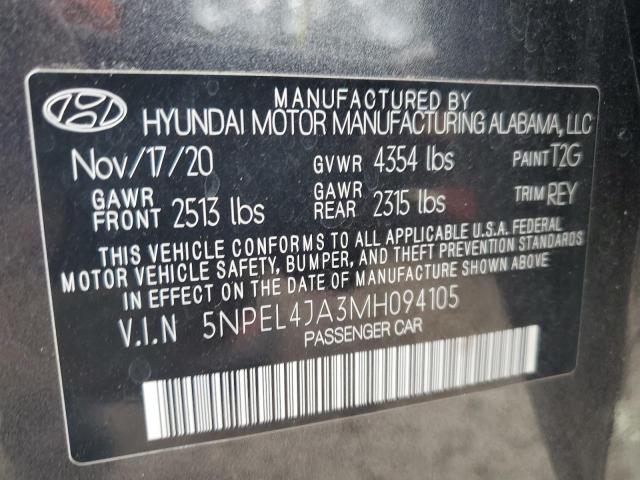 2021 HYUNDAI SONATA SEL - 5NPEL4JA3MH094105