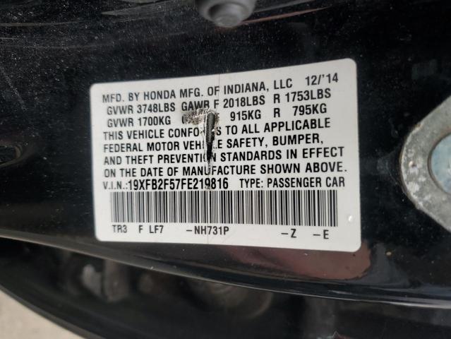 2015 HONDA CIVIC LX - 19XFB2F57FE219816