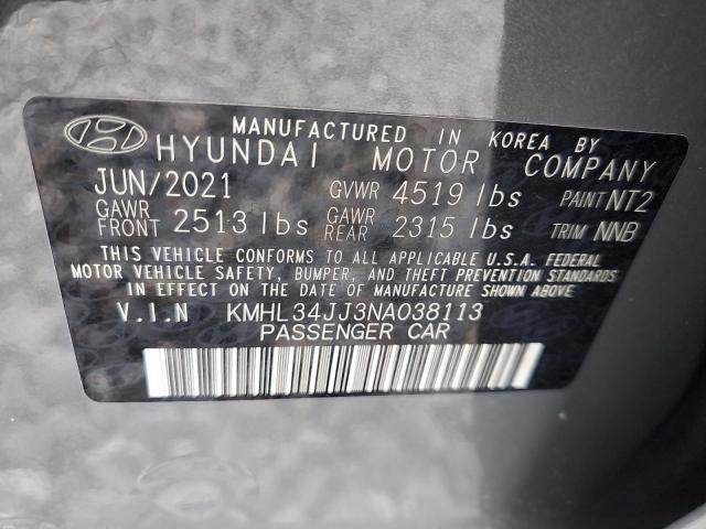 2022 HYUNDAI SONATA HYB - KMHL34JJ3NA038113