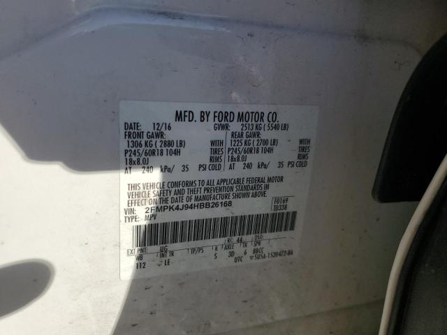 2017 FORD EDGE SEL #3291465478