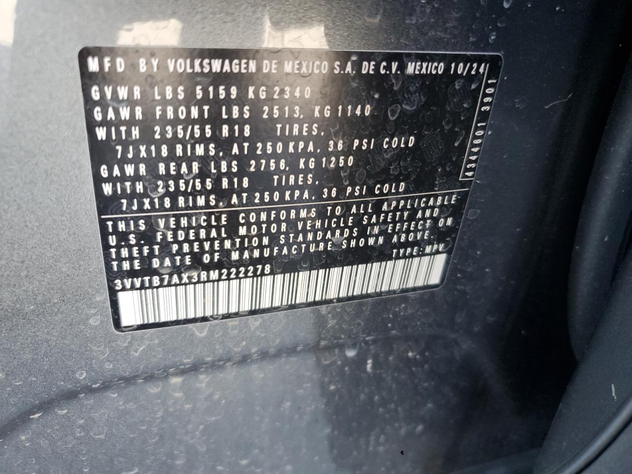 VOLKSWAGEN TIGUAN WOLFSBURG