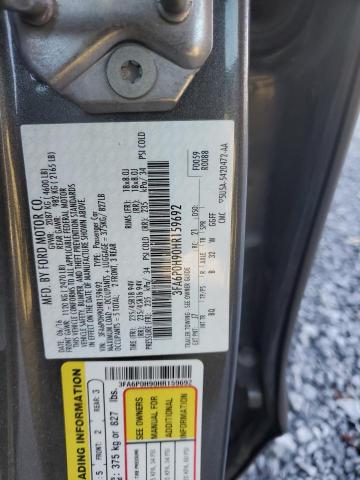 2017 FORD FUSION SE - 3FA6P0H90HR159692