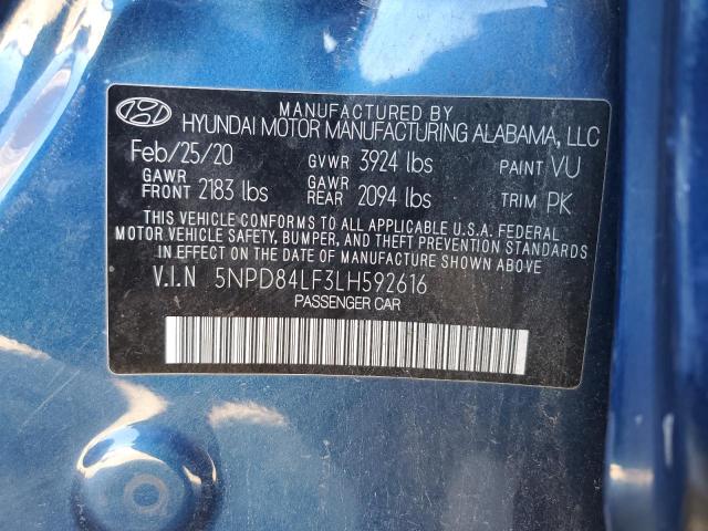 2020 HYUNDAI ELANTRA SE - 5NPD84LF3LH592616