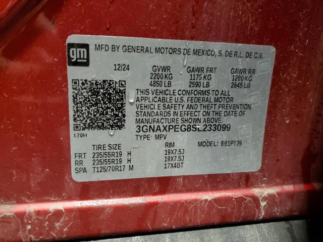 2025 CHEVROLET EQUINOX LT - 3GNAXPEG8SL233099