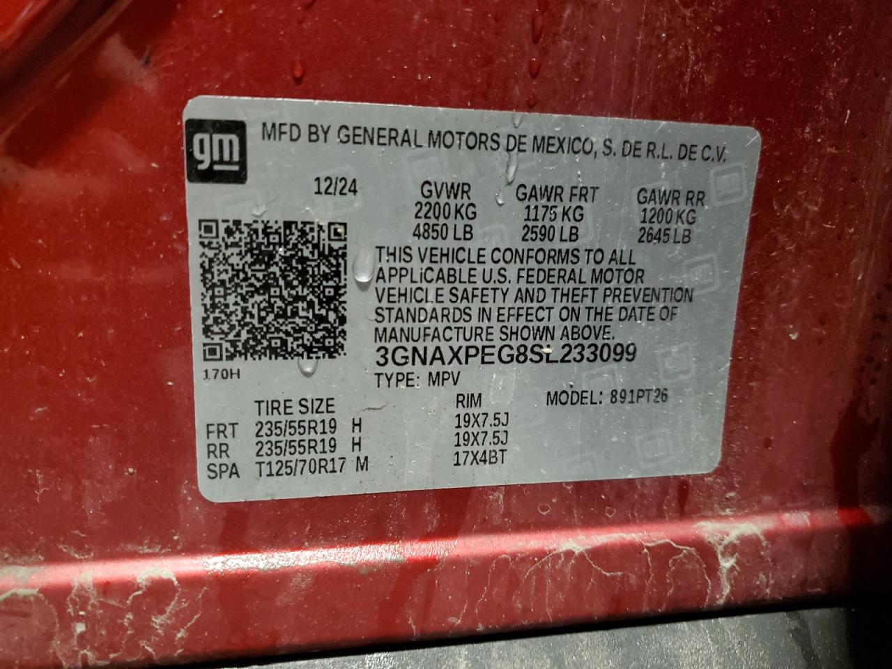 CHEVROLET EQUINOX LT