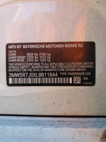 2020 BMW 330XI 3MW5R7J0XL8B11844