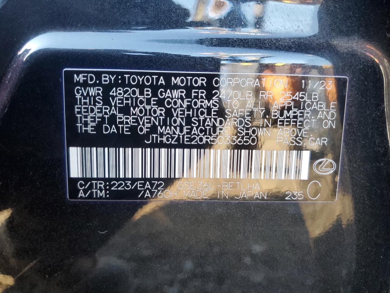 LEXUS IS 350 F SPORT
