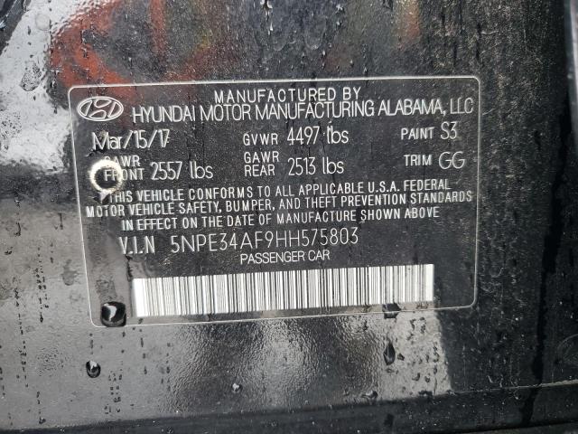 2017 HYUNDAI SONATA SPO 5NPE34AF9HH575803