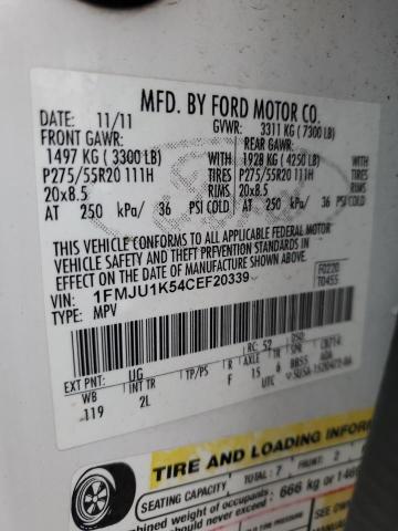 2012 FORD EXPEDITION #3284402732