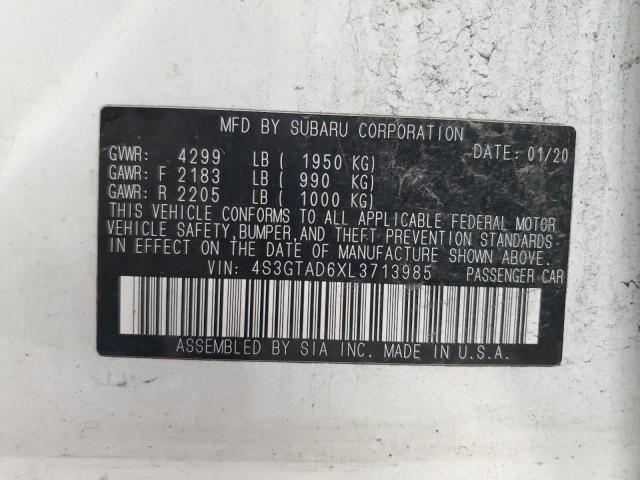 2020 SUBARU IMPREZA PR #3293340457