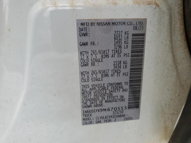 2023 NISSAN FRONTIER S - 1N6ED1FK9PN670553