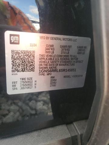 2025 CHEVROLET TAHOE K150 - 1GNS6RRL6SR145851