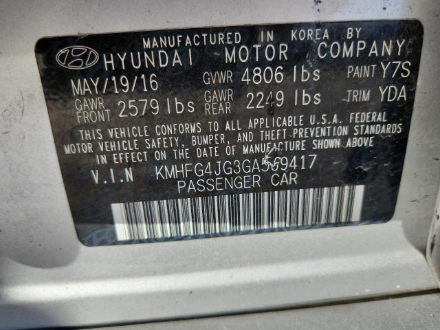 2016 HYUNDAI AZERA #3302843891