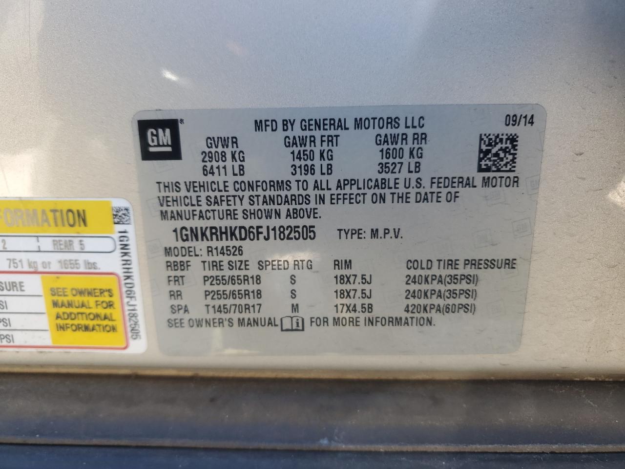 CHEVROLET TRAVERSE LT