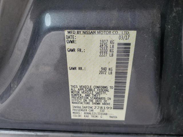 2017 NISSAN ALTIMA 2.5 - 1N4AL3AP2HC228199