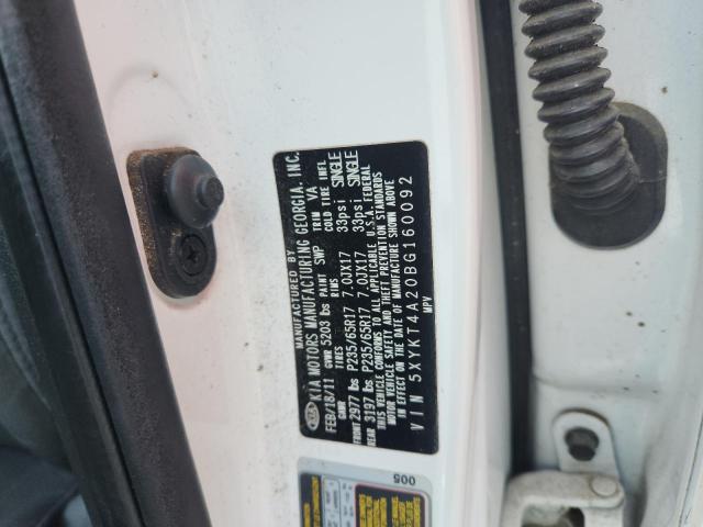 2011 KIA SORENTO BA - 5XYKT4A20BG160092