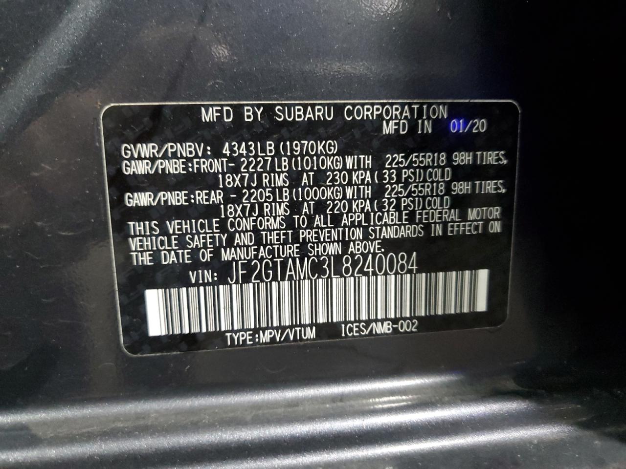 SUBARU CROSSTREK LIMITED