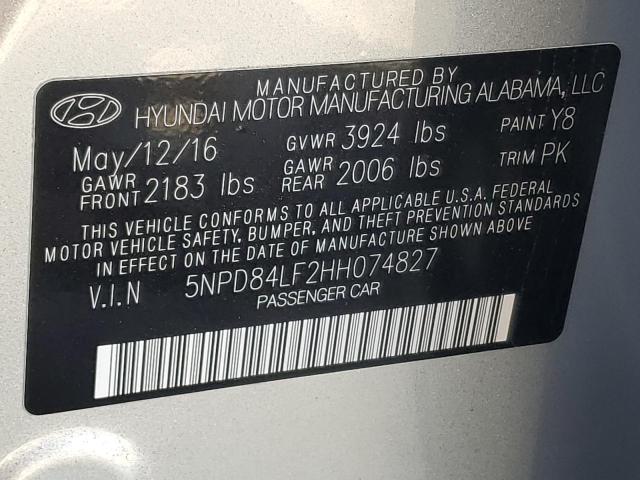 2017 HYUNDAI ELANTRA SE #3287418366