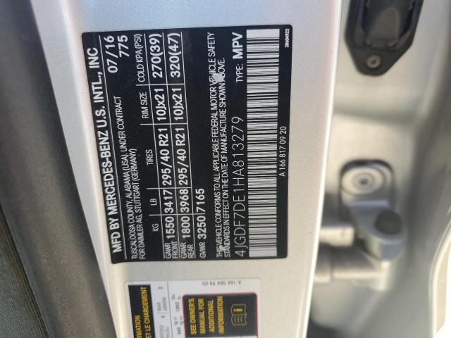 2017 MERCEDES-BENZ GLS 550 4M 4JGDF7DE1HA813279