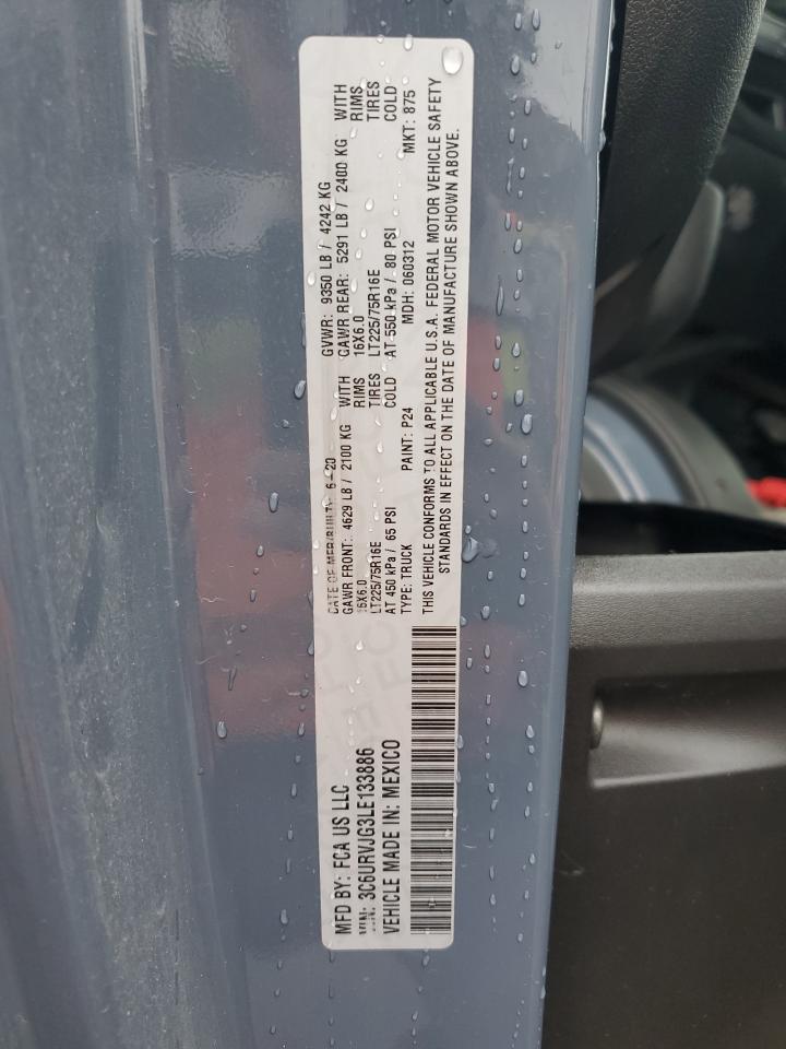 Lot #3302669042 2020 RAM PROMASTER