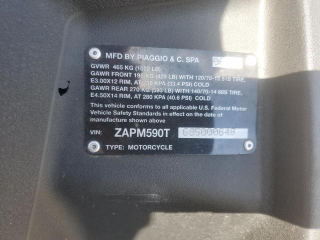 2009 PIAGGIO MP3 400 ZAPM590T695000648
