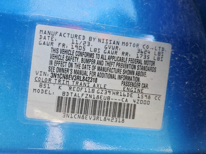 2024 NISSAN VERSA SV - 3N1CN8EV3RL842318