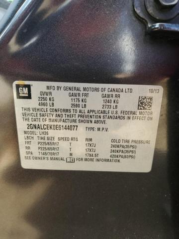 2014 CHEVROLET EQUINOX LT - 2GNALCEK0E6144077