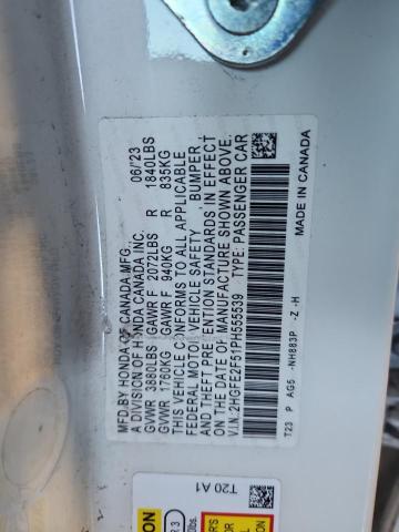 2023 HONDA CIVIC SPOR - 2HGFE2F51PH555539