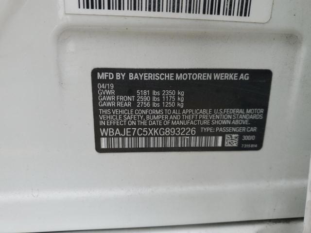 2019 BMW 540 XI #3274681792