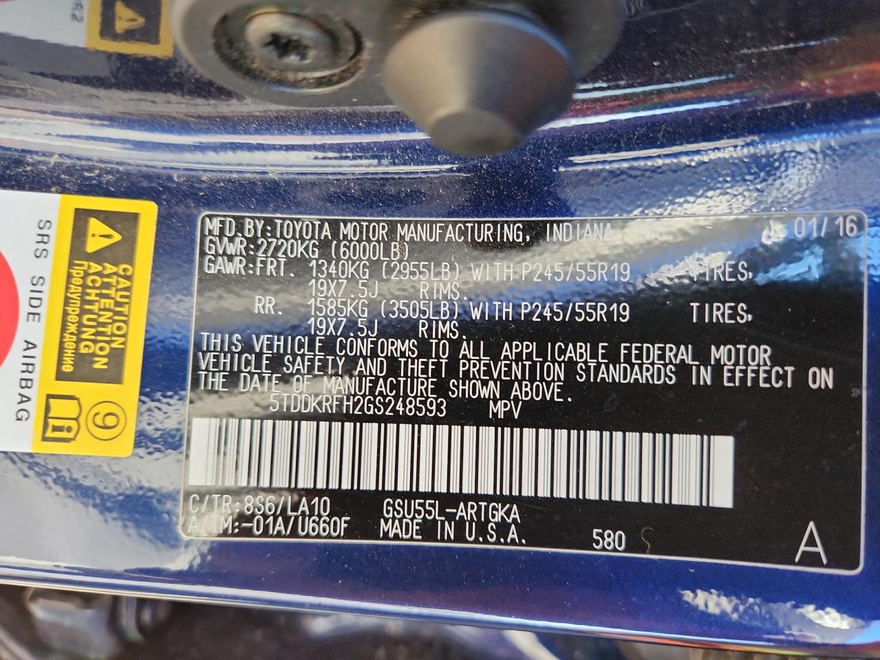 TOYOTA HIGHLANDER LIMITED