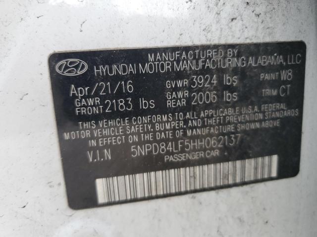 2017 HYUNDAI ELANTRA SE - 5NPD84LF5HH062137