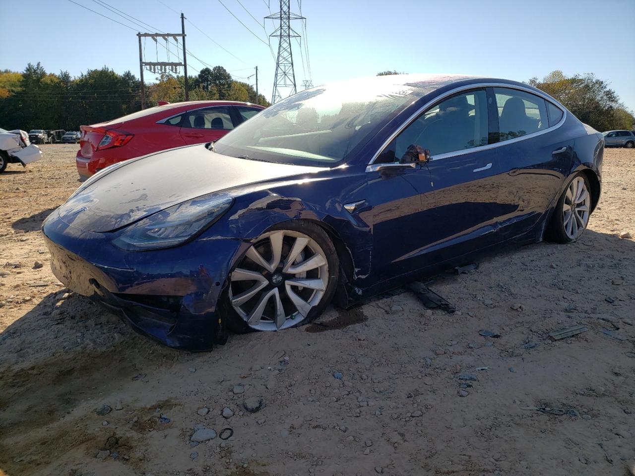 Lot #3309202619 2018 TESLA MODEL 3