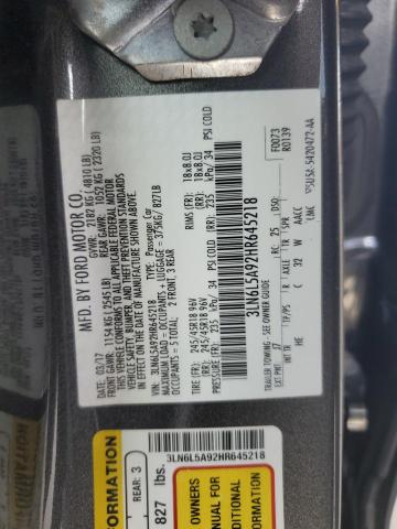 2017 LINCOLN MKZ PREMIE 3LN6L5A92HR645218