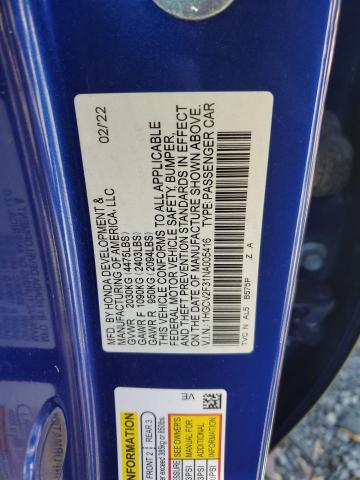 2022 HONDA ACCORD SPO #3302651022