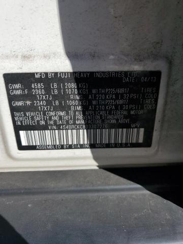 2013 SUBARU OUTBACK 2. - 4S4BRCKC8D3307276