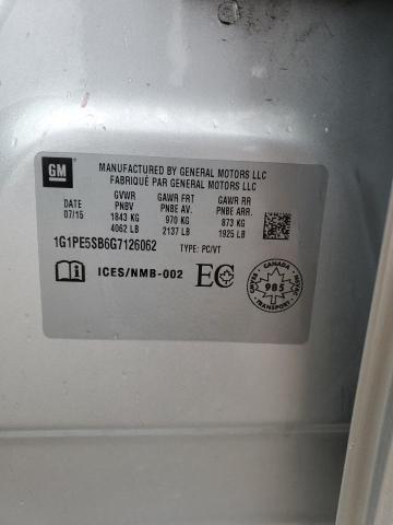 2016 CHEVROLET CRUZE LIMI - 1G1PE5SB6G7126062