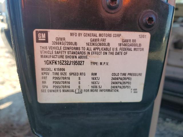 2002 GMC YUKON XL K #3302706048