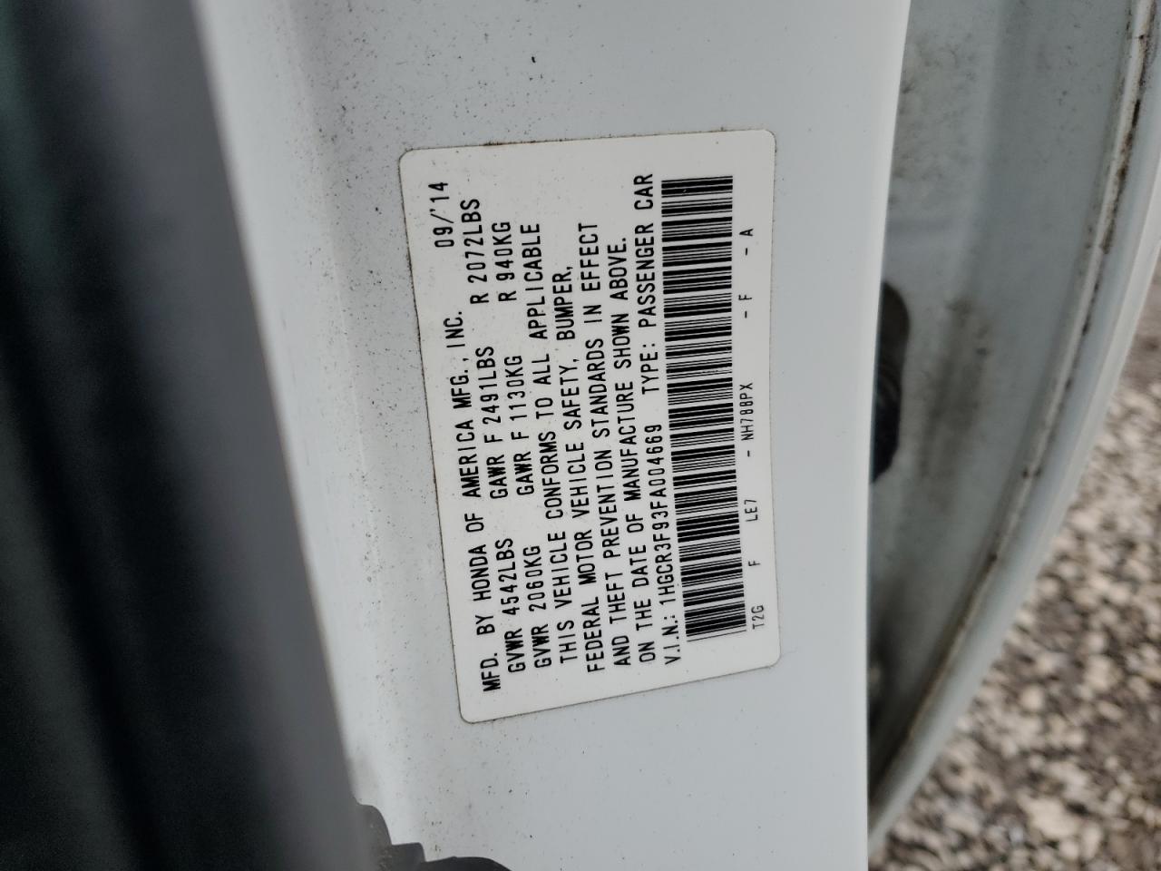 HONDA ACCORD TOURING