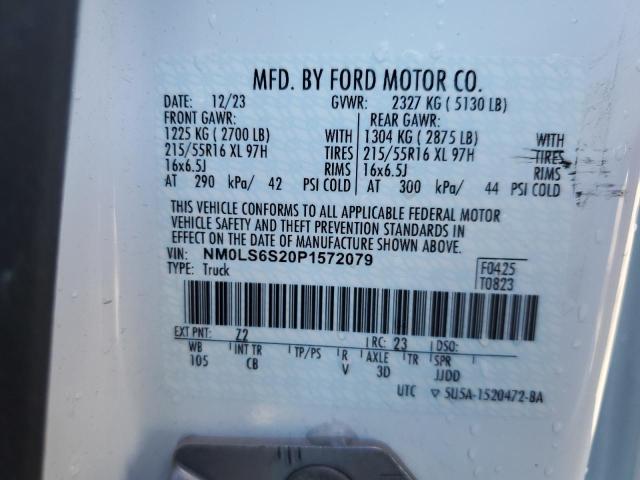 2023 FORD TRANSIT CO NM0LS6S20P1572079
