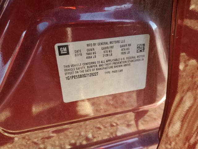 2016 CHEVROLET CRUZE LIMI - 1G1PE5SB0G7128227