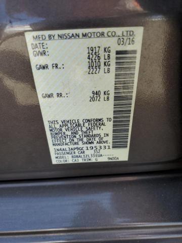 2016 NISSAN ALTIMA 2.5 1N4AL3AP9GC195331