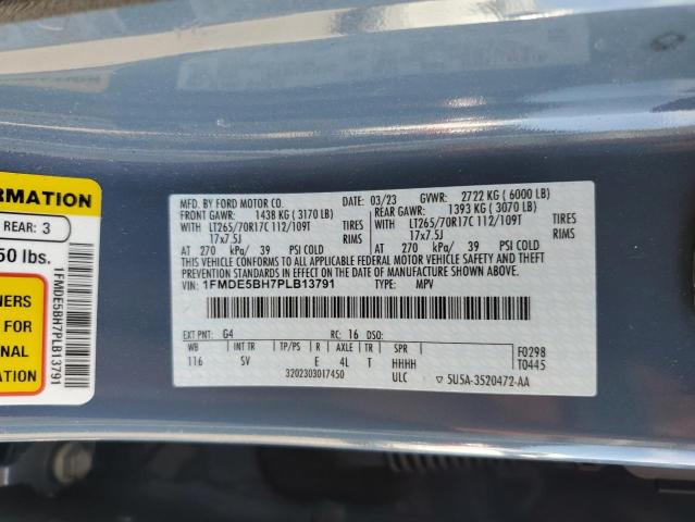 2023 FORD BRONCO BAS 1FMDE5BH7PLB13791