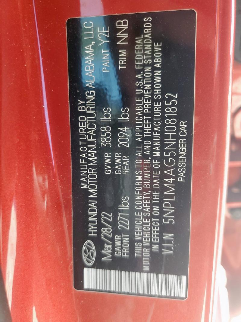 2022 HYUNDAI ELANTRA SE - 5NPLM4AG5NH081852