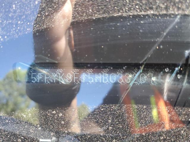 2017 HONDA RIDGELINE SPORT - 5FPYK3F15HB033207