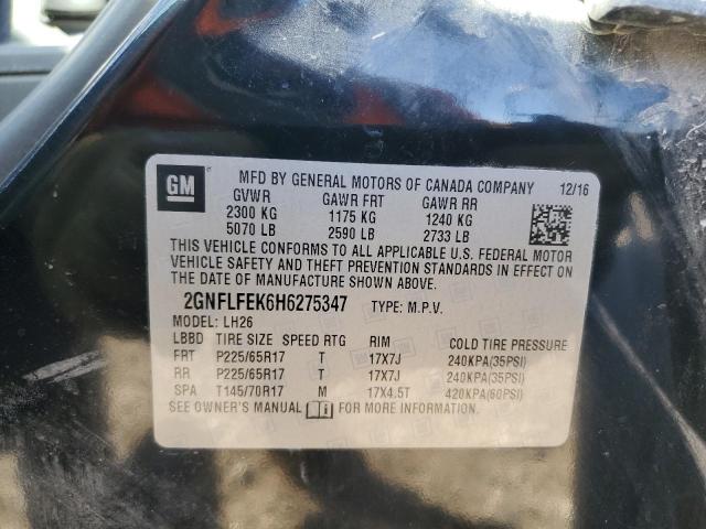 2017 CHEVROLET EQUINOX LT - 2GNFLFEK6H6275347