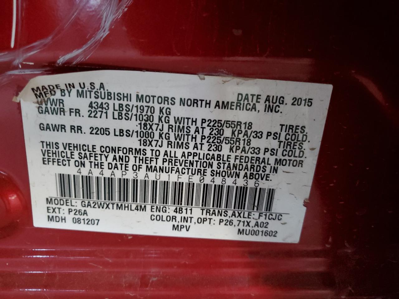 MITSUBISHI OUTLANDER ES