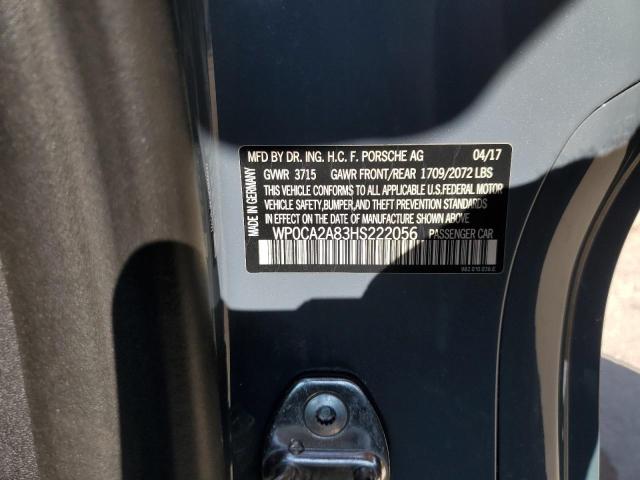 2017 PORSCHE BOXSTER #3296278486