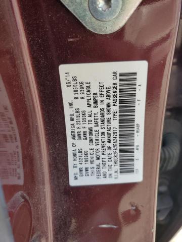 2014 HONDA ACCORD EXL #3284838529